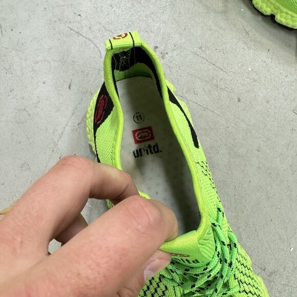 Mens Marc Ecko UNLTD Lime Green Running Knit Light Sneakers Shoes Size 11 - BUB main image 4